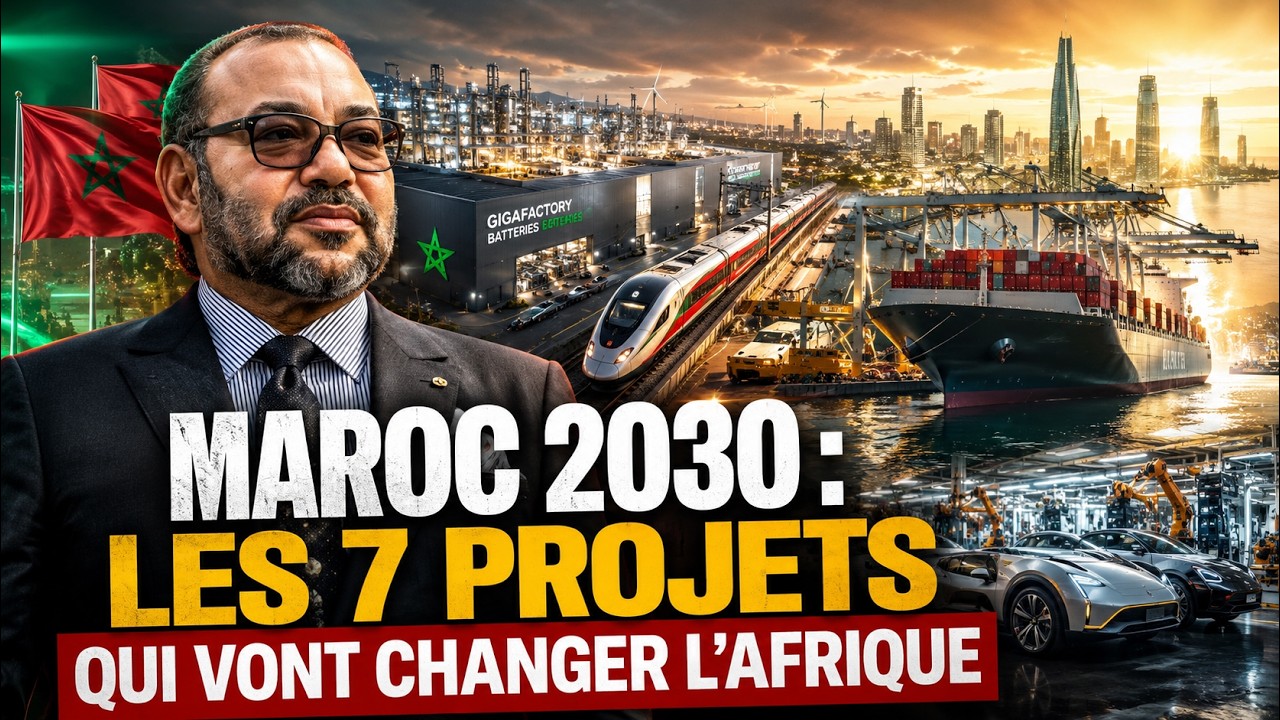 🇲🇦 Maroc 2030 : Les 7 projets qui pourraient faire du Royaume la nouvelle puissance industrielle