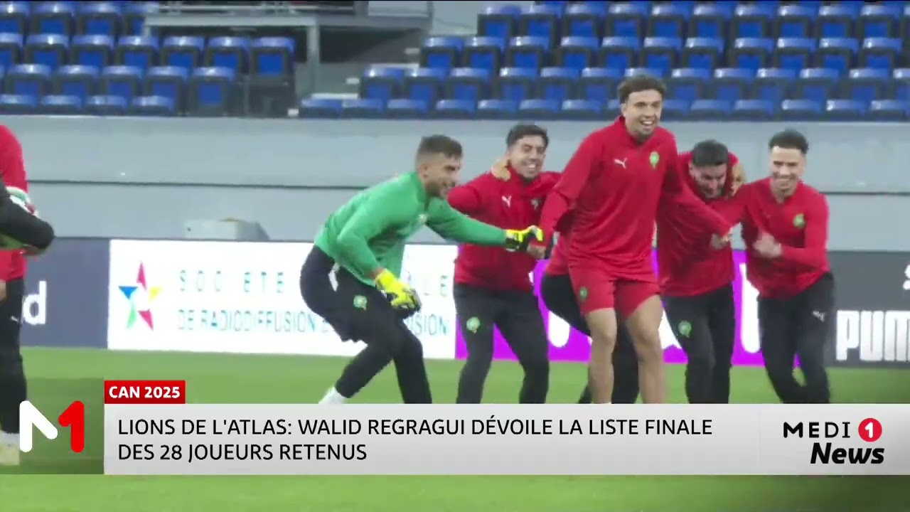 Football : Regragui dévoile sa liste de joueurs convoqués à CAN 2025 au Maroc