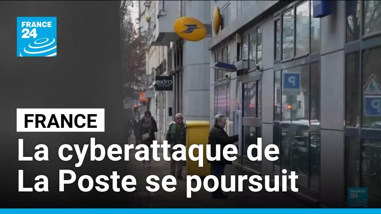 France : La Poste victime d'une cyberattaque qui "se poursuit" • FRANCE 24