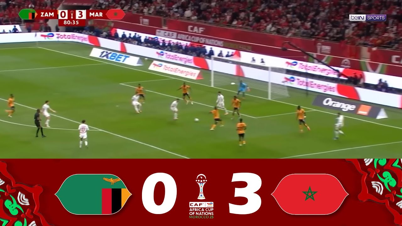 Zambie - Maroc [0-3] | Coupe d'Afrique des Nations (CAF) 2025 | Résumé du Match !