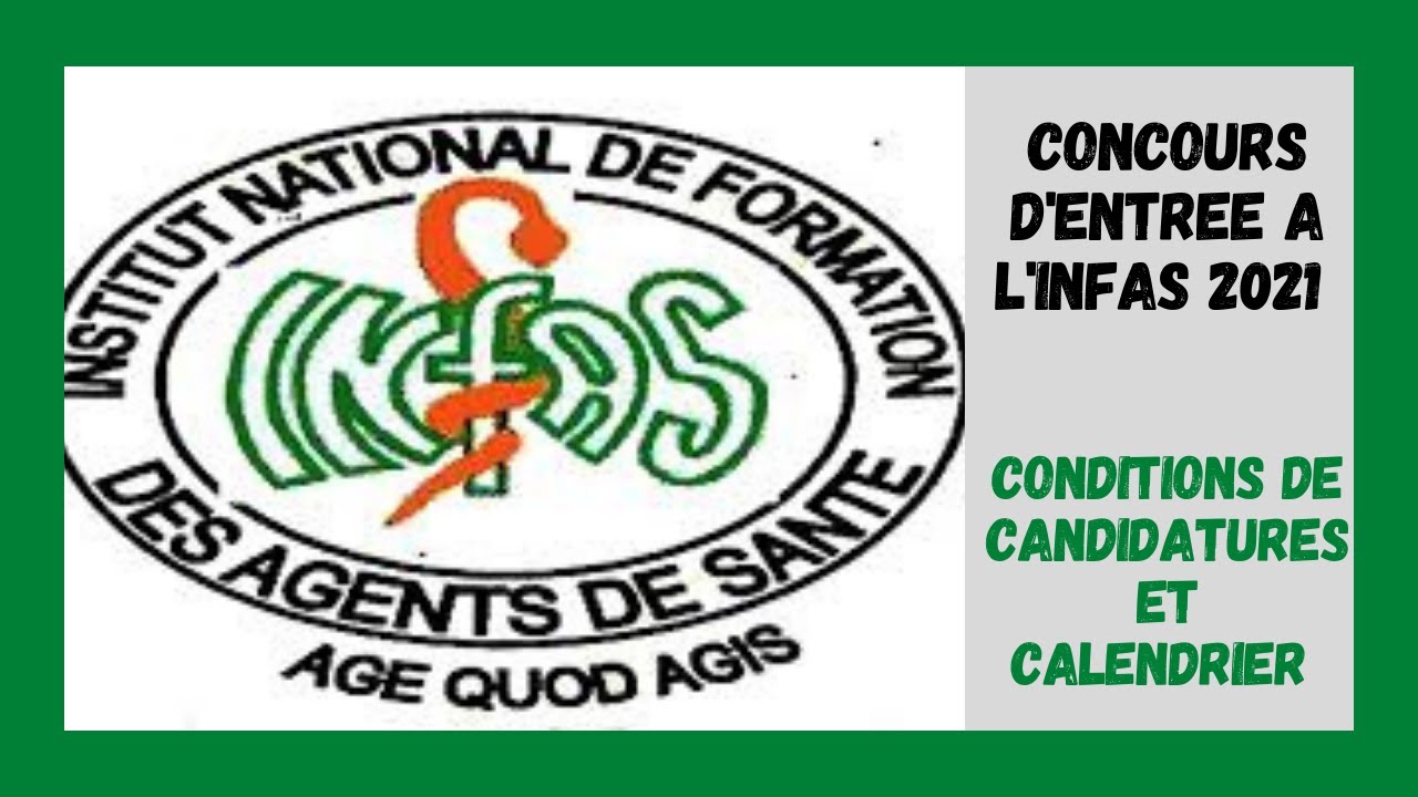Concours D'Entrée A L'INFAS 2021: Présentation Du Concours - Les Conditions Et Le Calendrier.