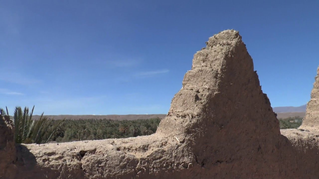 Views from the Tower of Kasbah Ait Abou at Skoura Oasis, Morocco