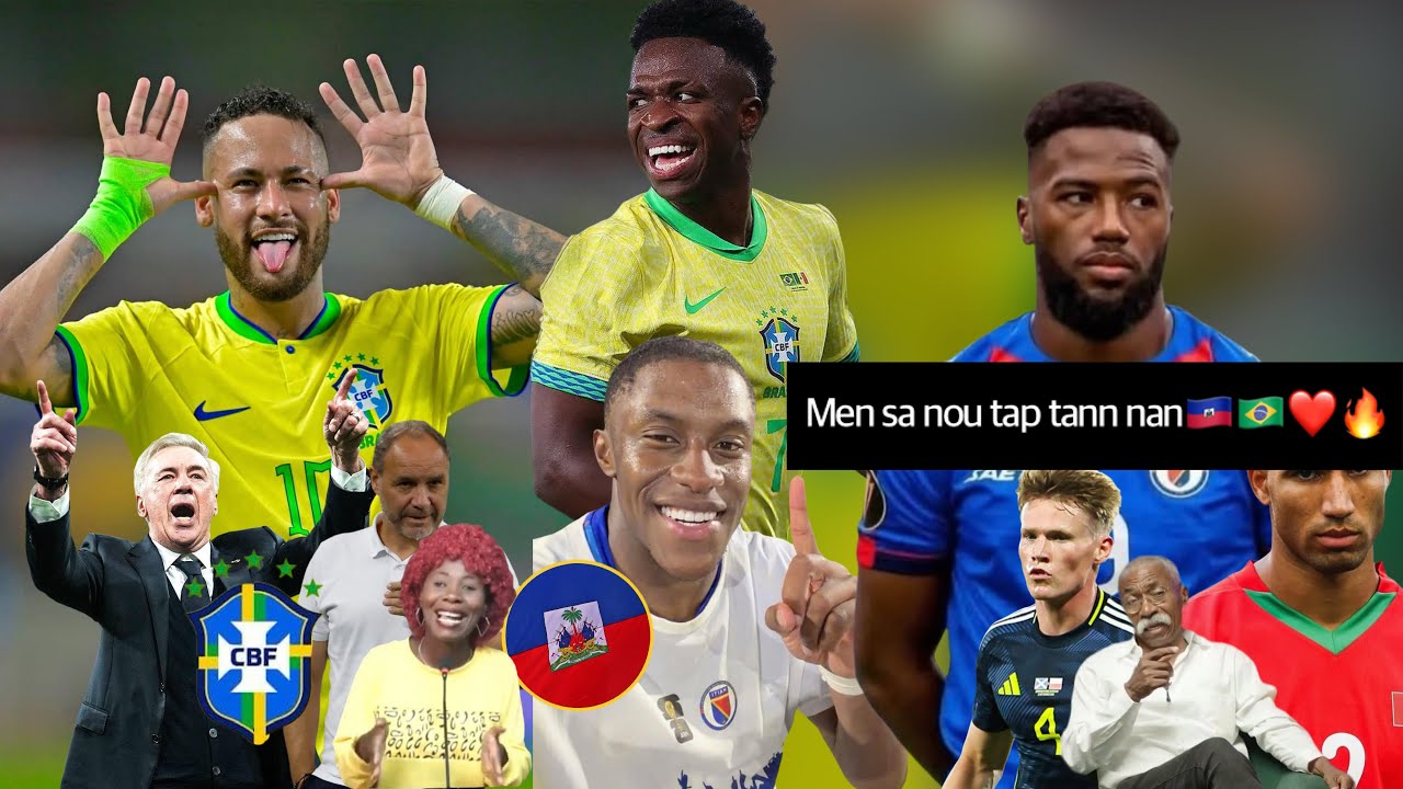 Haiti vs Brezil🇭🇹🇧🇷🔥 Men sa nou tap mande a nou jwenn li🔥Tiraj o sò , Haiti Brezil Maroc Écosse 