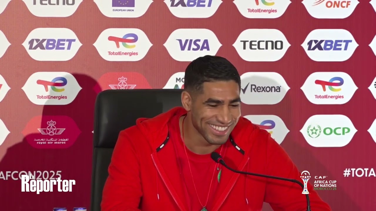 🇲🇦🇿🇲 Conférence de presse de Regragui et Hakimi avant le match Maroc - Zambie