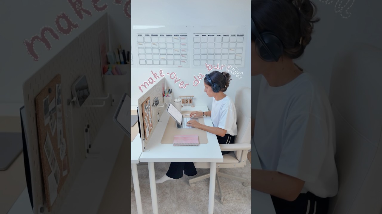 On aménage un bureau Pinterest 😍 (version complète sur ma chaîne🥰)