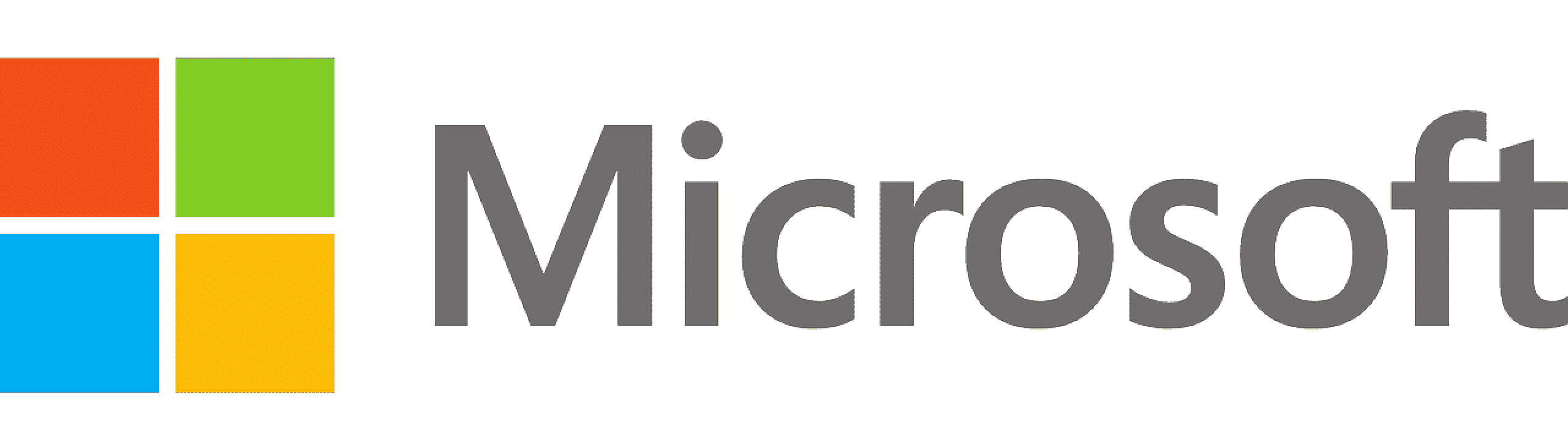 Logo de Microsoft en couleur.