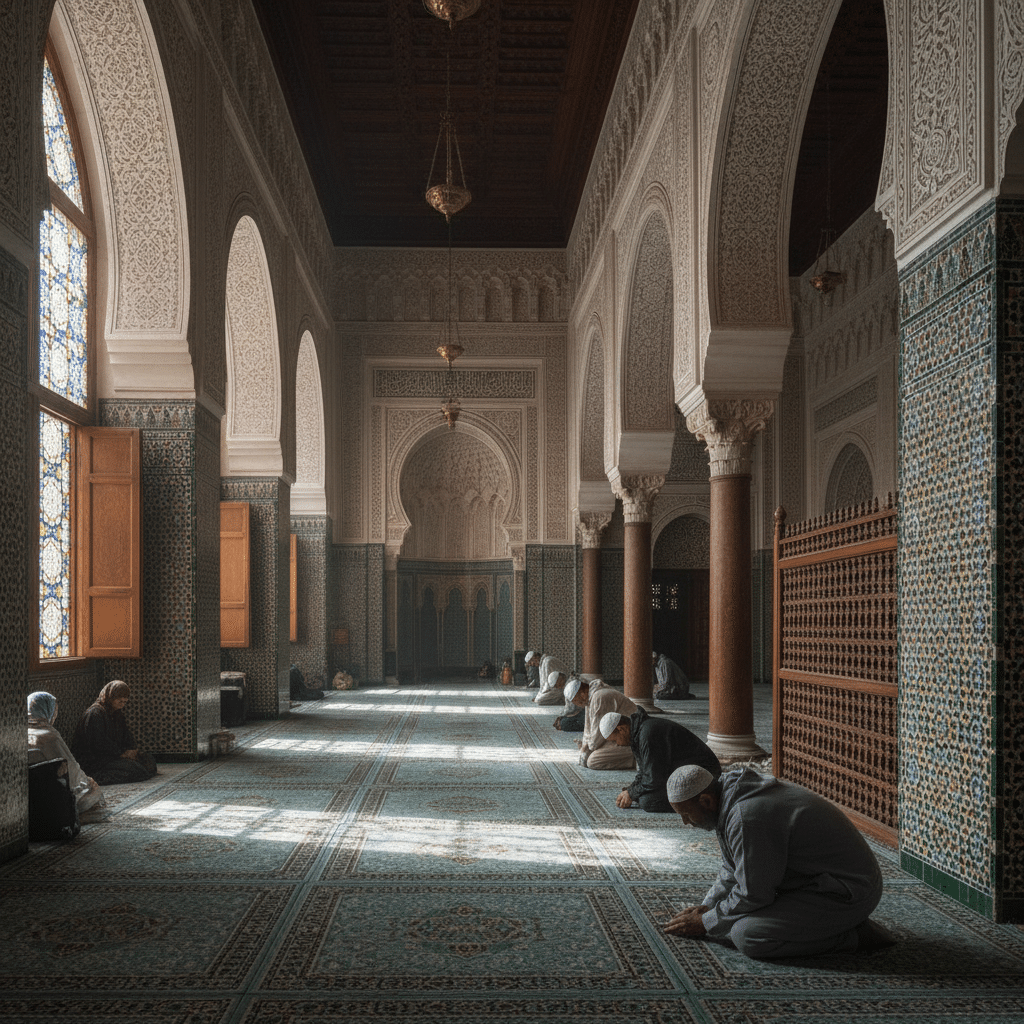 découvrez les horaires de prière à meknès pour aujourd’hui. consultez les heures précises des cinq prières (salat) et préparez votre journée en fonction des temps de salat.