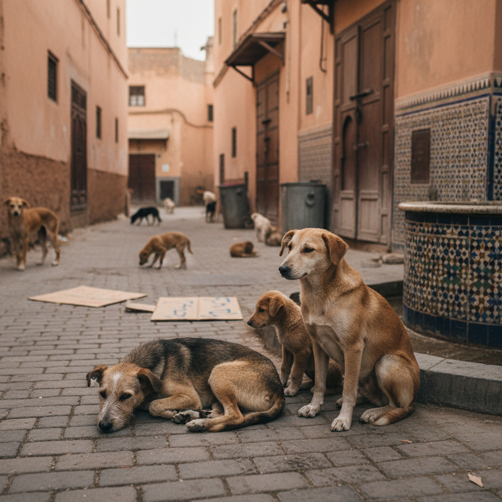 au maroc, des milliers de chiens errants ont été abattus dans le cadre des préparatifs pour la coupe du monde, suscitant un débat sur la gestion des animaux errants et le respect du bien-être animal.