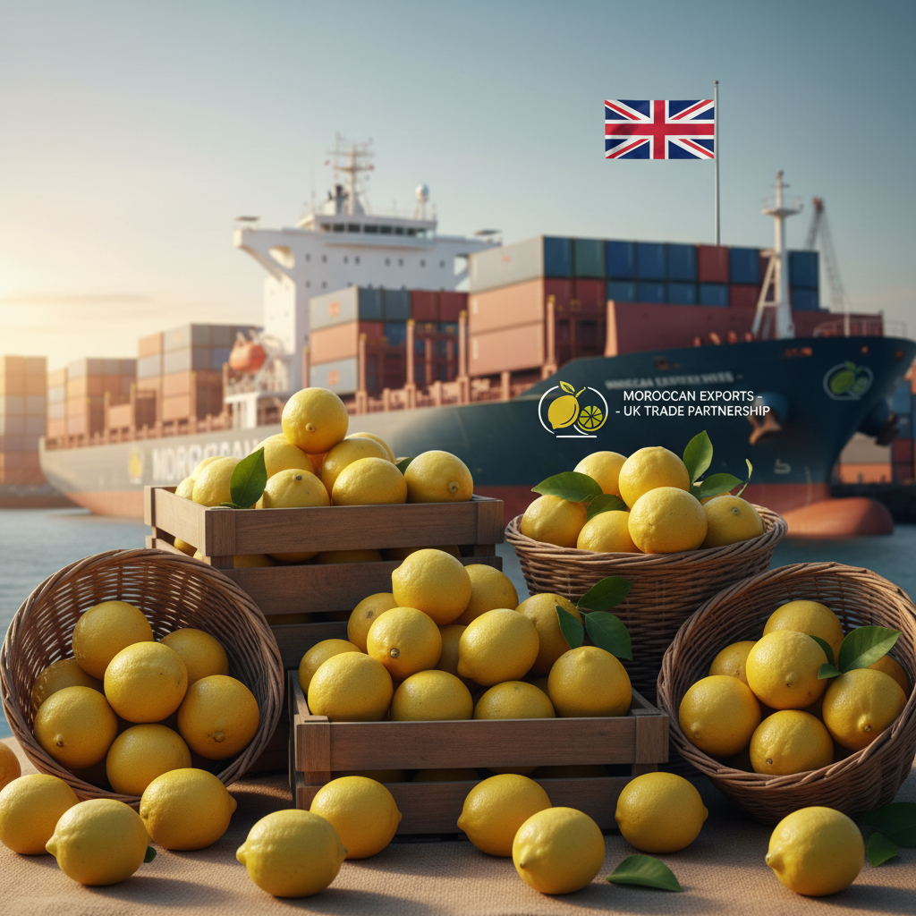 le maroc atteint un nouveau record en exportant pour un million de dollars de citrons vers le royaume-uni, renforçant sa position sur le marché international.