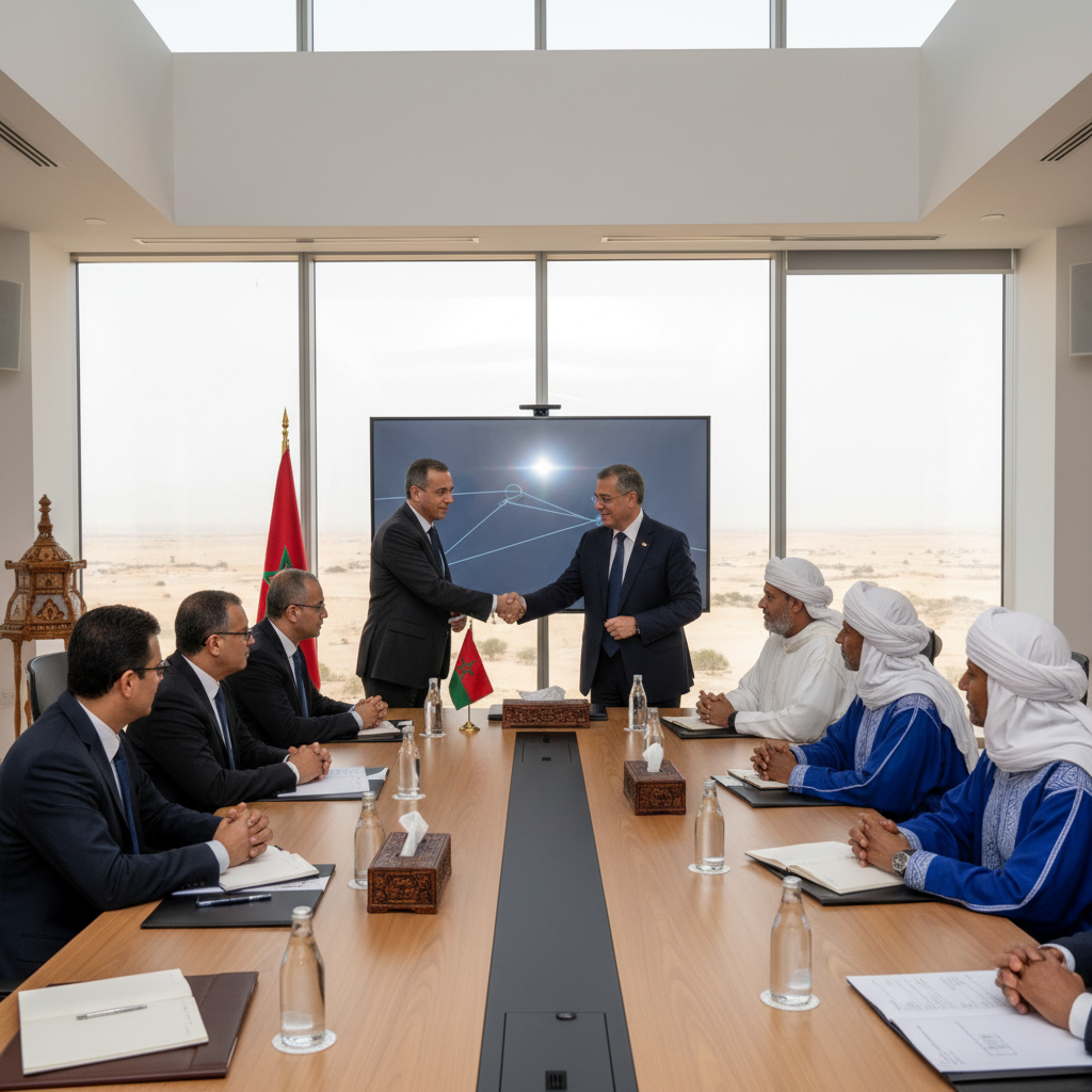 le maroc consolide son influence économique en établissant un partenariat stratégique visant à dynamiser le pôle économique du sahara occidental, favorisant ainsi le développement régional et les investissements.