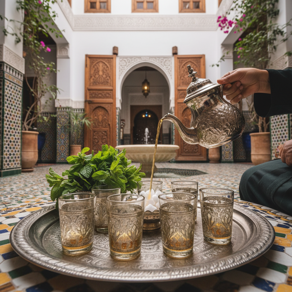 découvrez le thé à la menthe marocain, une boisson emblématique ancrée dans la tradition, savourée chaque jour et reconnue pour ses bienfaits sur la digestion. plongez au cœur de ce rituel convivial et ancestral du maroc.