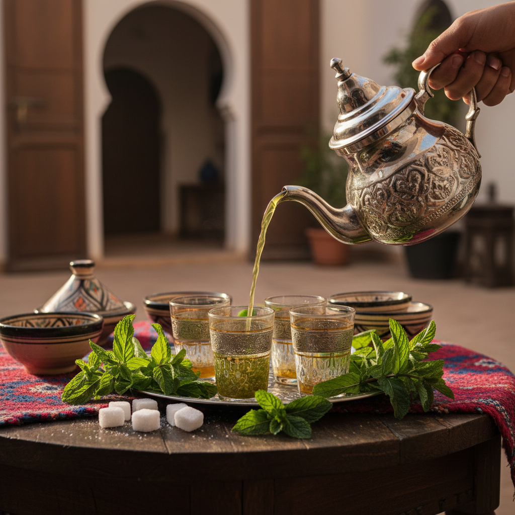 découvrez le thé à la menthe du maroc : une tradition séculaire, un rituel incontournable du quotidien marocain et un précieux allié pour la digestion. plongez au cœur de cette boisson emblématique, symbole d’hospitalité et de convivialité.
