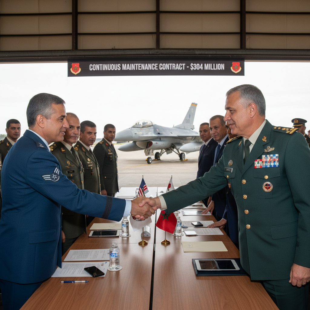 les états-unis confient au maroc un contrat majeur de 304 millions de dollars pour la maintenance continue des avions f-16, renforçant ainsi leur partenariat stratégique.