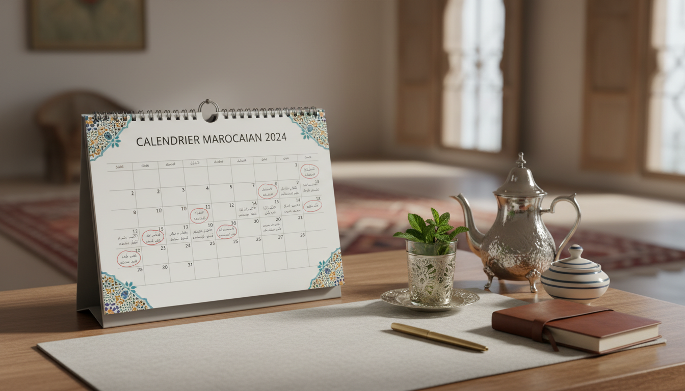 découvrez le calendrier 2024 du maroc avec toutes les dates importantes à ne pas manquer : jours fériés, événements nationaux et fêtes traditionnelles pour bien organiser votre année.