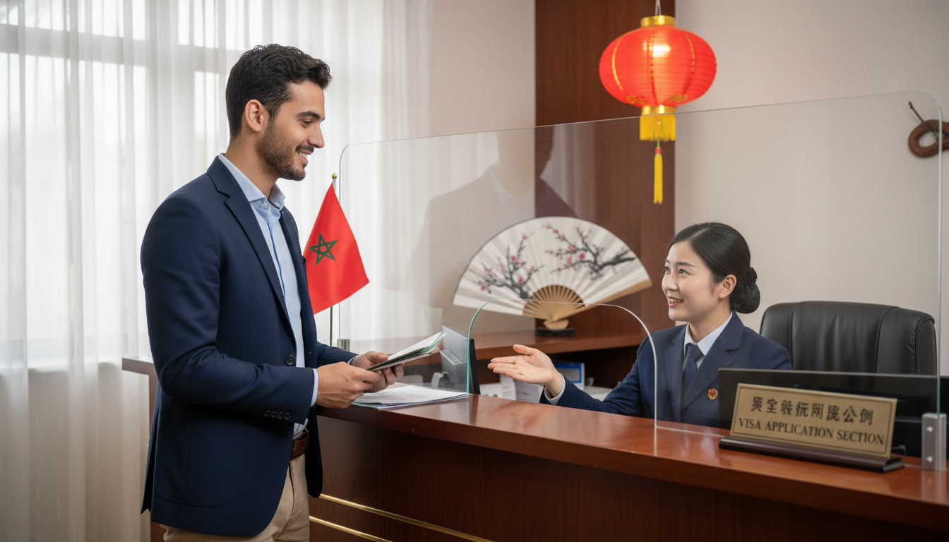 اكتشف كيف تطلب تأشيرة الصين من المغرب في 2025. دليل كامل للإجراءات، نصائح عملية والوثائق اللازمة لنجاح طلب التأشيرة.