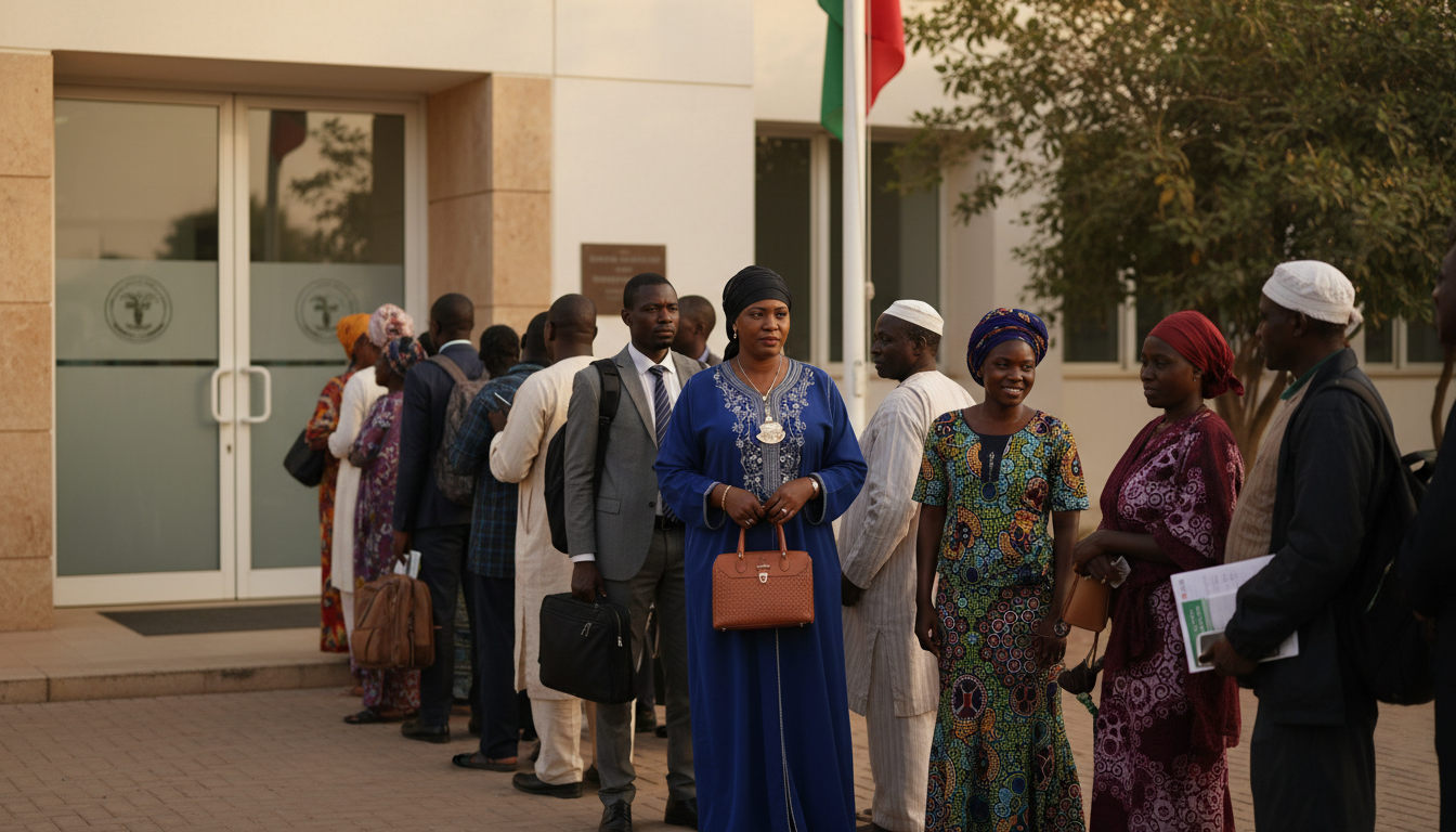 le maroc rejoint sept autres pays africains majeurs qui font face à des retards importants dans l'obtention des visas américains, impactant les voyageurs et échanges entre continents.