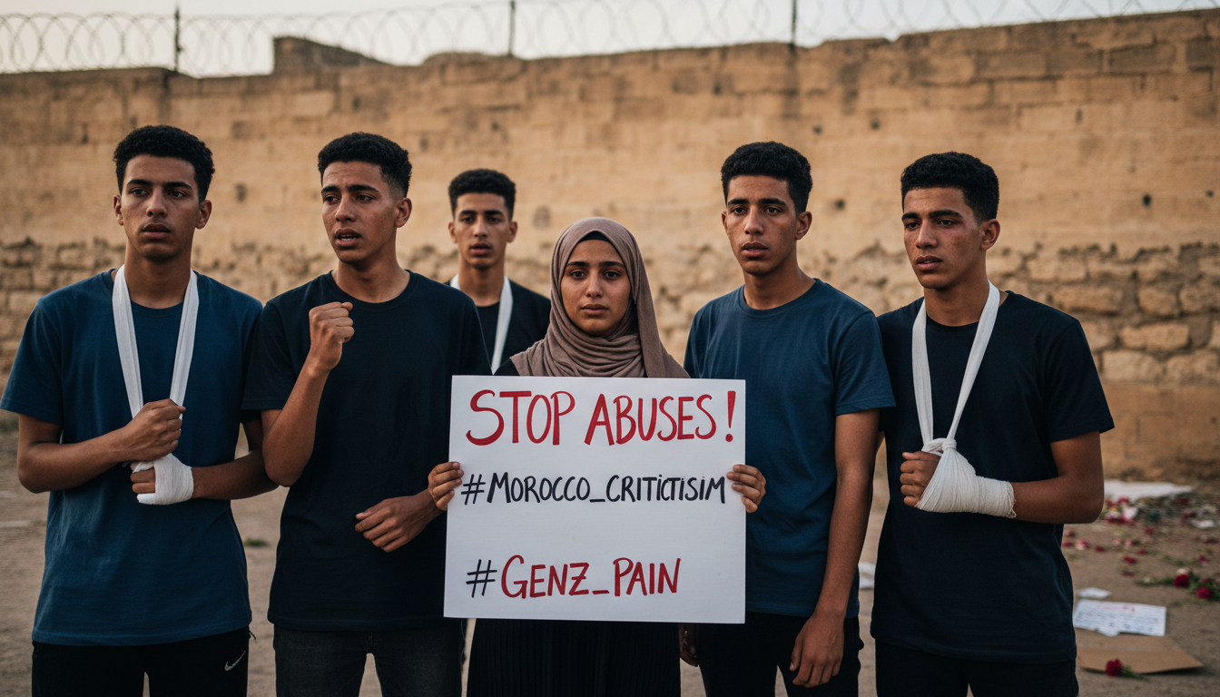 le maroc vivement critiqué pour les sévices choquants infligés aux manifestants de la génération z détenus, soulevant des inquiétudes internationales sur les droits de l'homme.