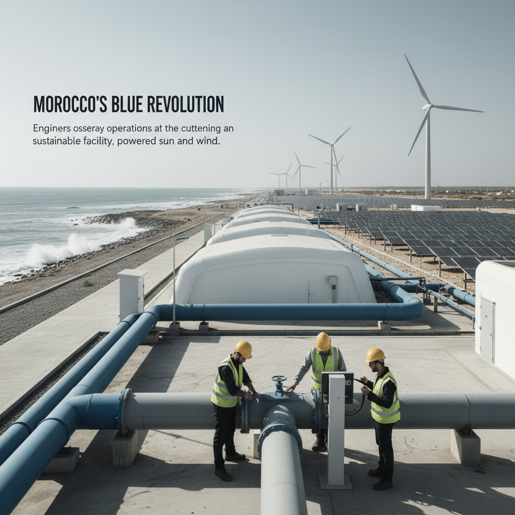 le maroc ambitionne de couvrir 60 % de ses besoins en eau potable grâce à des projets de dessalement, selon les déclarations du ministre de l'eau.