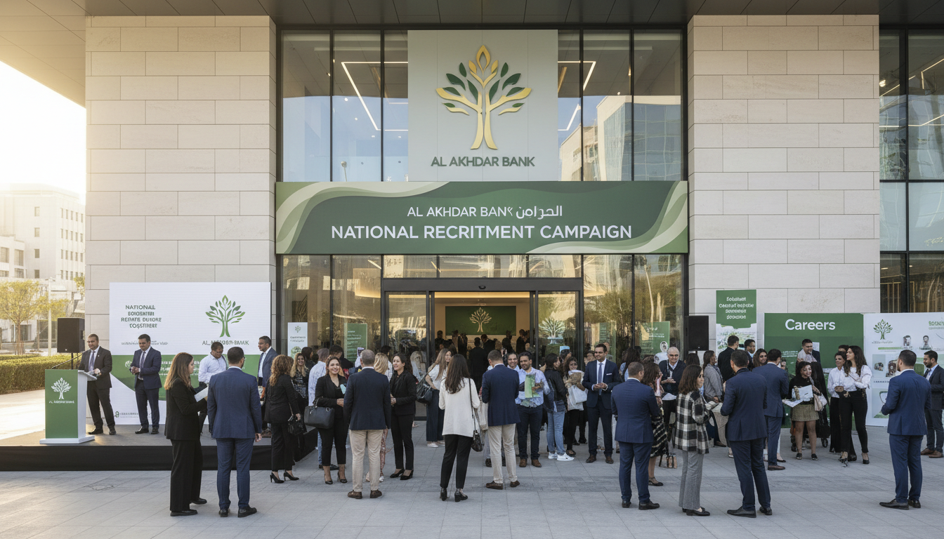 découvrez l'ouverture d'al akhdar bank et son lancement d'une vaste campagne de recrutement nationale pour rejoindre une équipe dynamique et innovante.