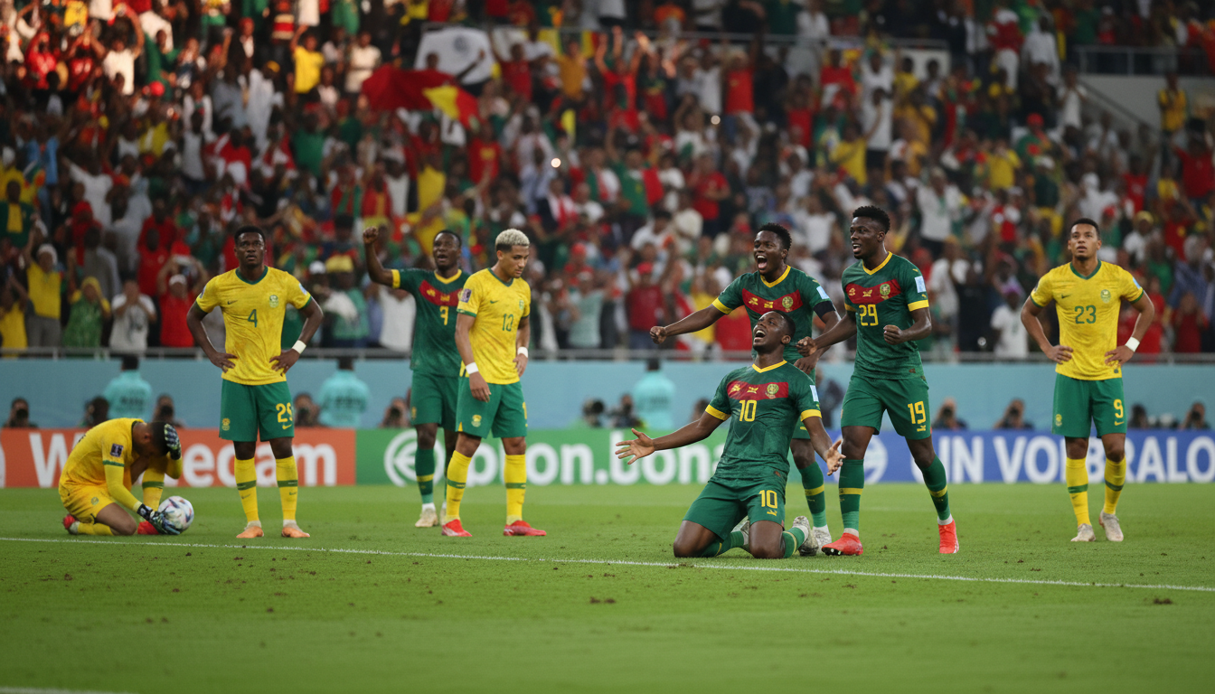 le cameroun s'impose de justesse contre l'afrique du sud et se prépare à défier prochainement le maroc dans un duel attendu.