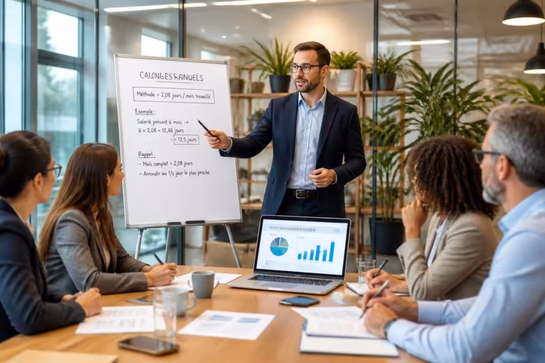 découvrez une méthode claire pour calculer le congé annuel de vos collaborateurs, accompagnée d'exemples pratiques pour une gestion simplifiée et efficace.