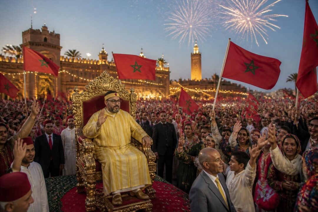 célébrez la fête de l’indépendance avec un hommage vibrant à l’unité sacrée entre le trône et le peuple, symbole de fierté nationale et de solidarité indéfectible.