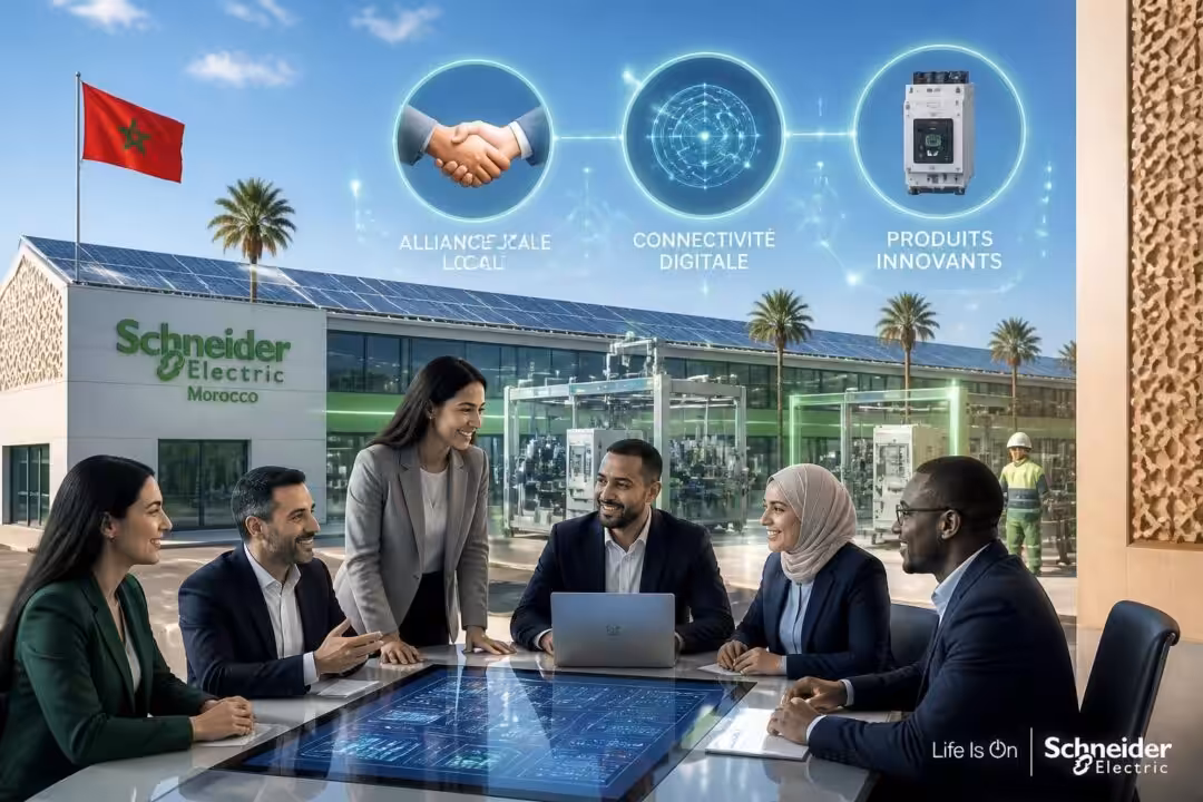 schneider electric renforce sa présence industrielle et digitale au maroc en nouant trois alliances stratégiques, accélérant ainsi son développement technologique et économique dans la région.