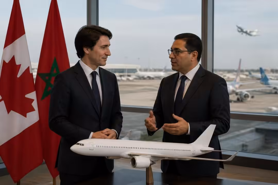le premier ministre canadien met en avant l'importance stratégique du partenariat avec le maroc pour renforcer la sécurité aérienne et assurer des vols plus sûrs entre les deux pays.