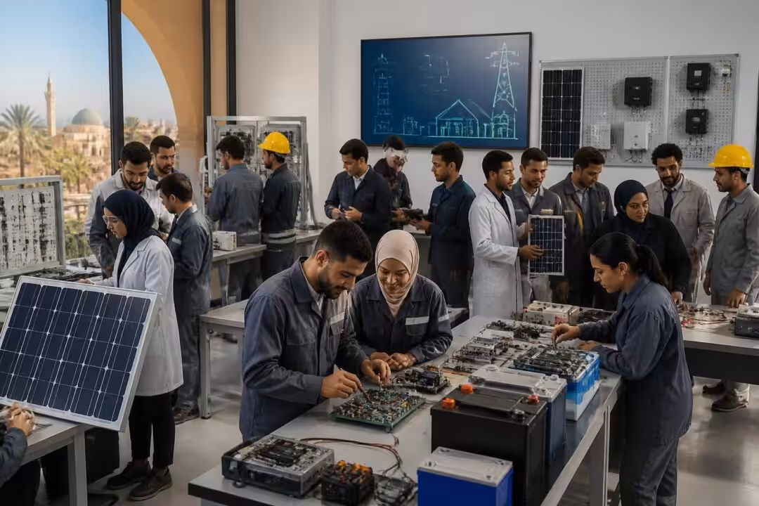 en tunisie, 275 professionnels ont été formés aux métiers durables de l'électricité et de l'électronique grâce au programme thamm, favorisant des compétences innovantes et respectueuses de l'environnement.