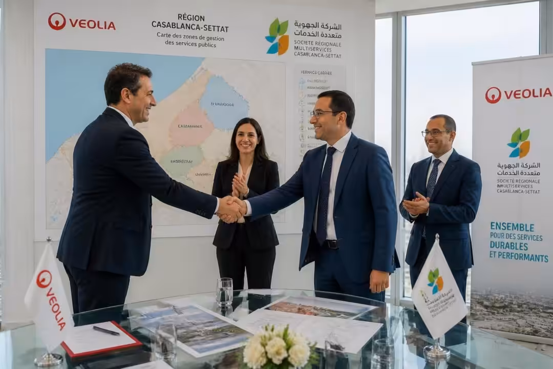 veolia cède lydec à la société régionale multiservices de casablanca-settat, marquant un nouveau chapitre dans la gestion des services publics pour une meilleure efficacité et qualité de service.